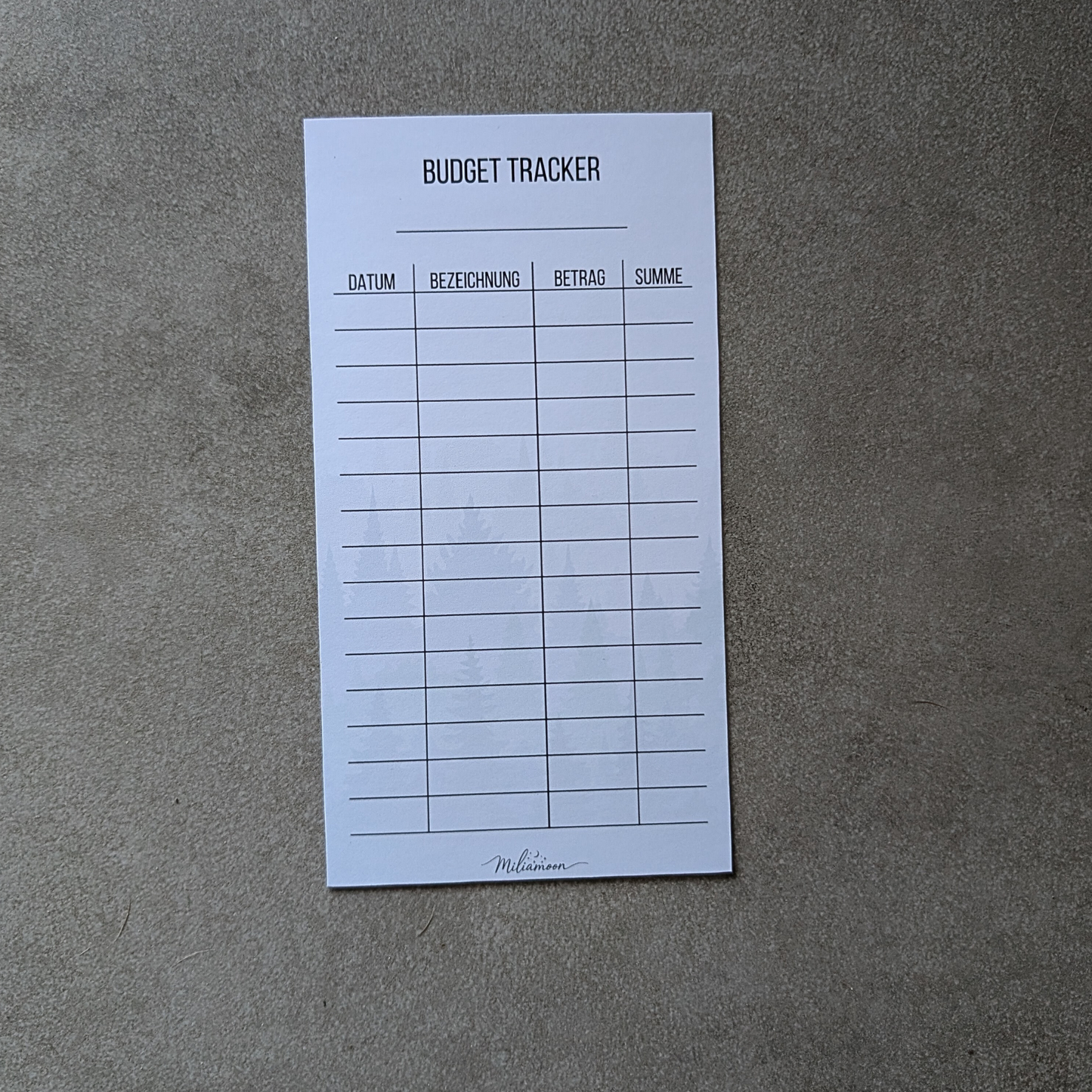 Budget Tracker Nordic Calm
