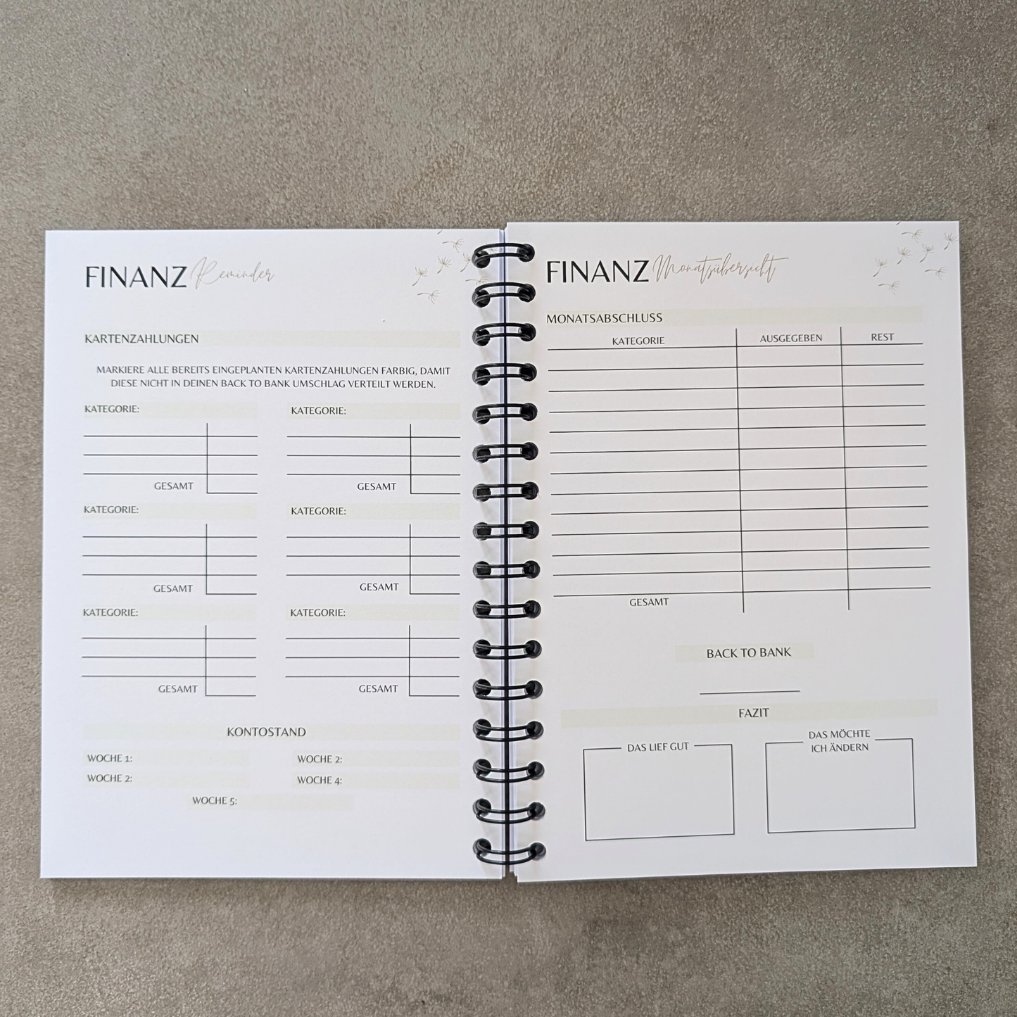 Finanzplaner Ringbuch A5