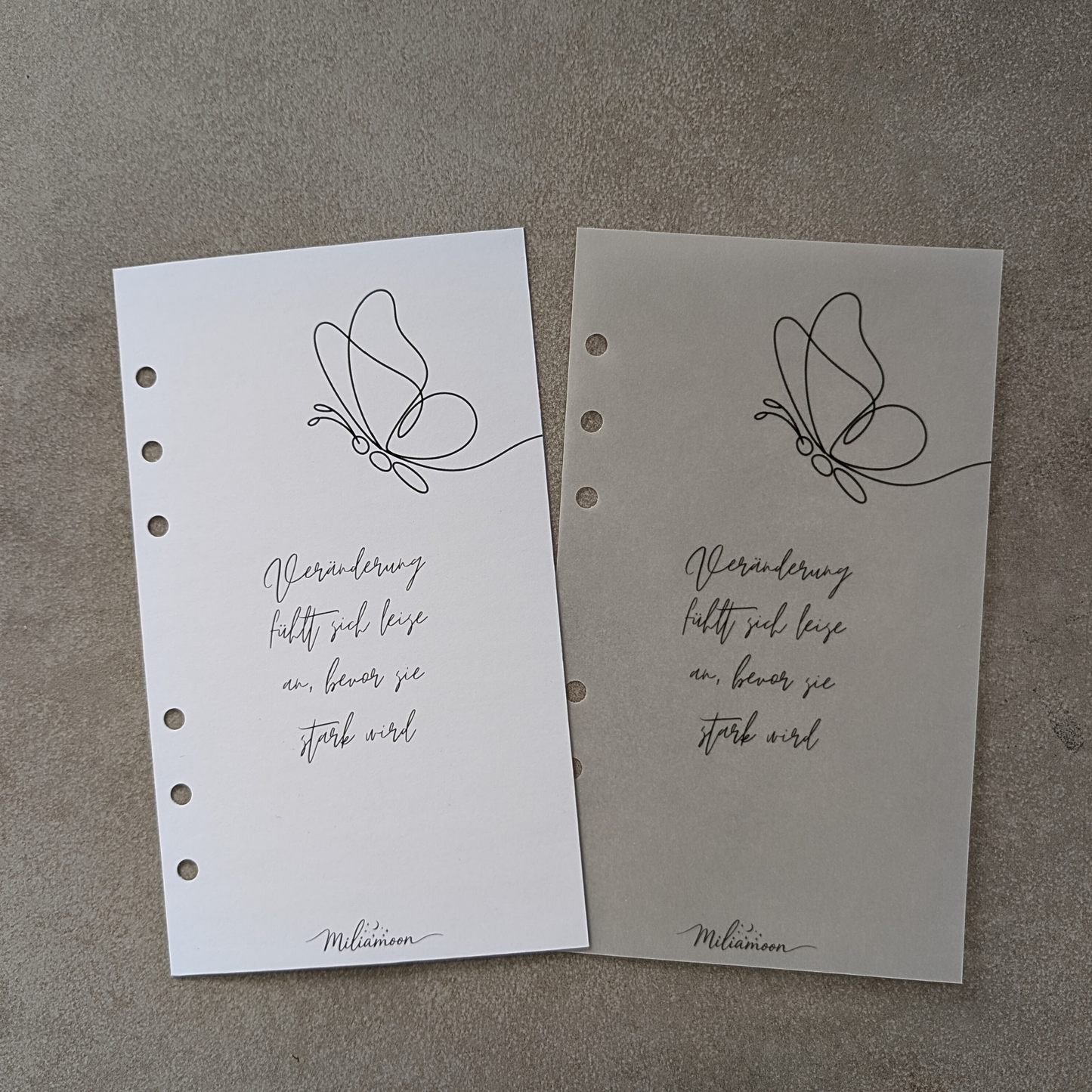 Register Minimalistisch Schmetterling