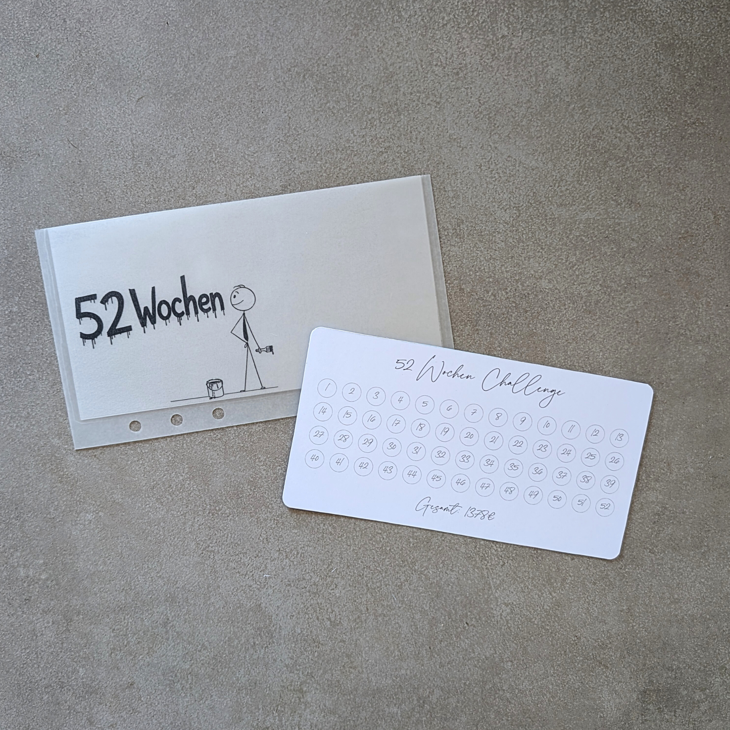 52 Wochen -Sparchallenge