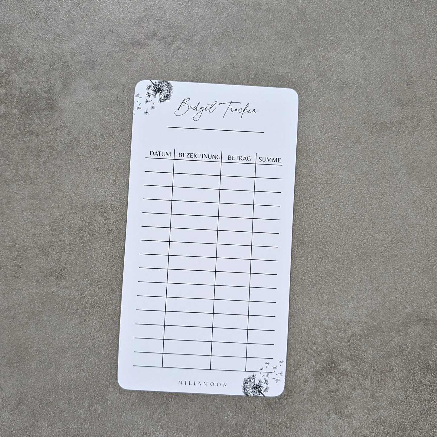 Budget Tracker Soft Dandelion