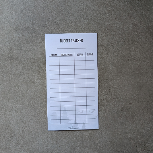 Budget Tracker Misty Forest