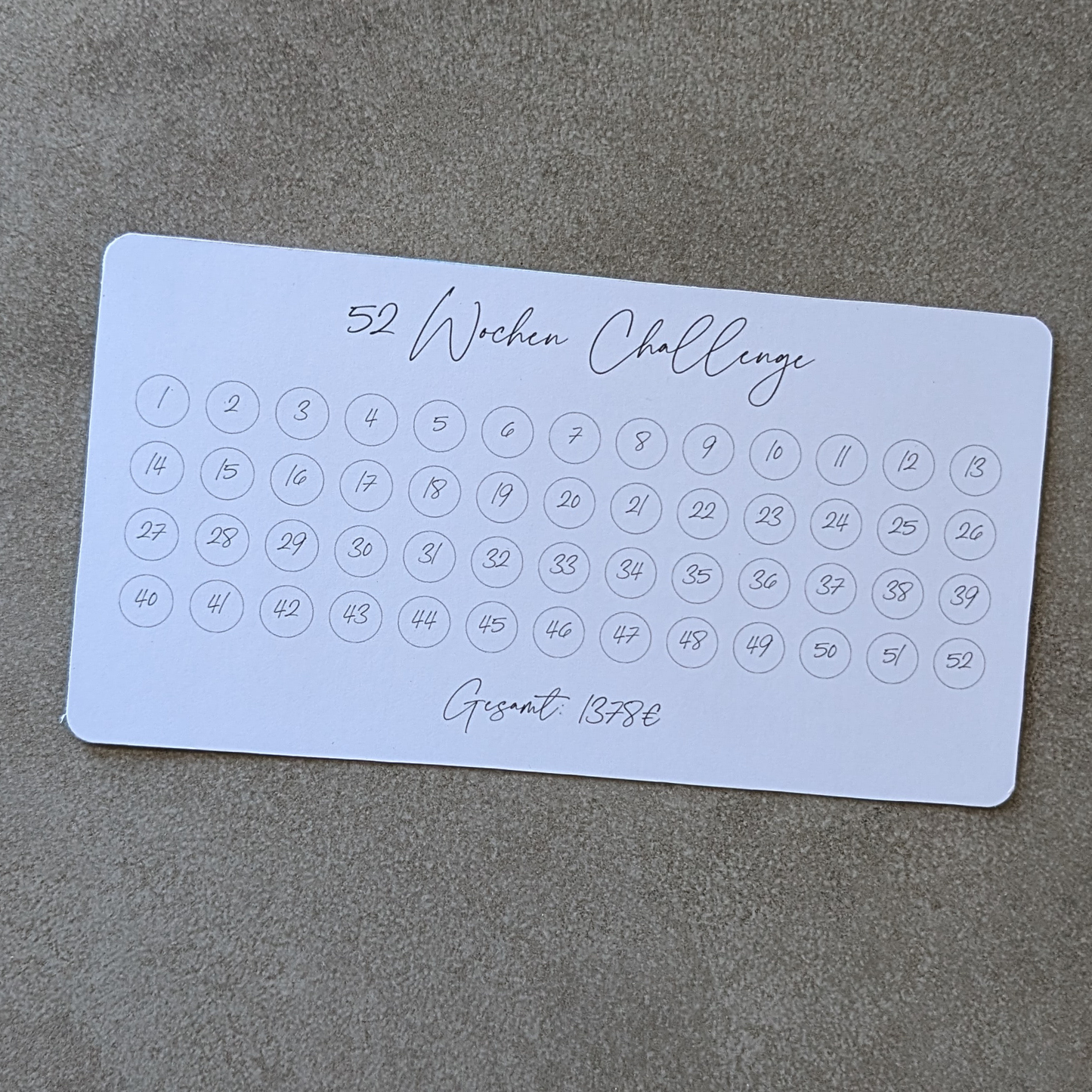 52-Wochen Challenge