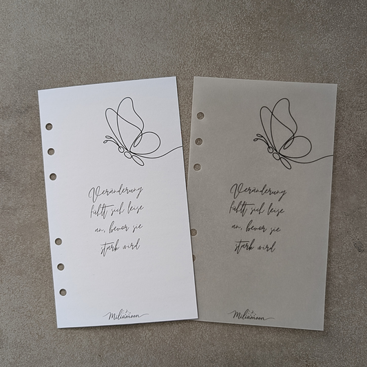 Register Minimalistisch Schmetterling