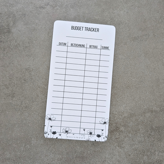 Budget Tracker Floral Line