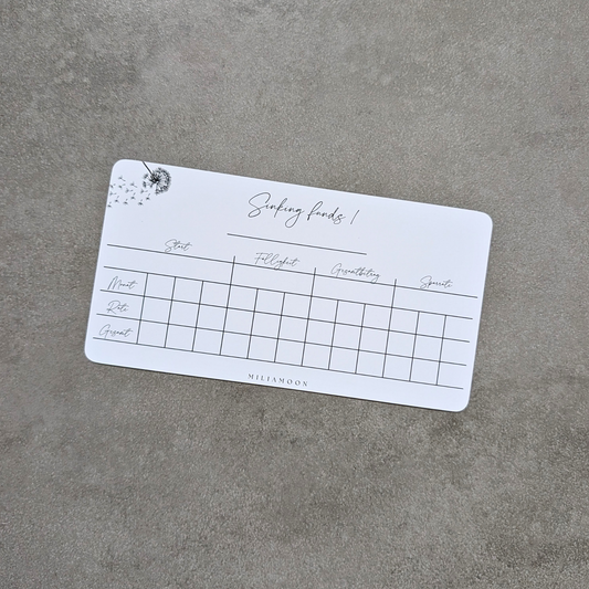Sinking Funds 1 Tracker Soft Dandelion