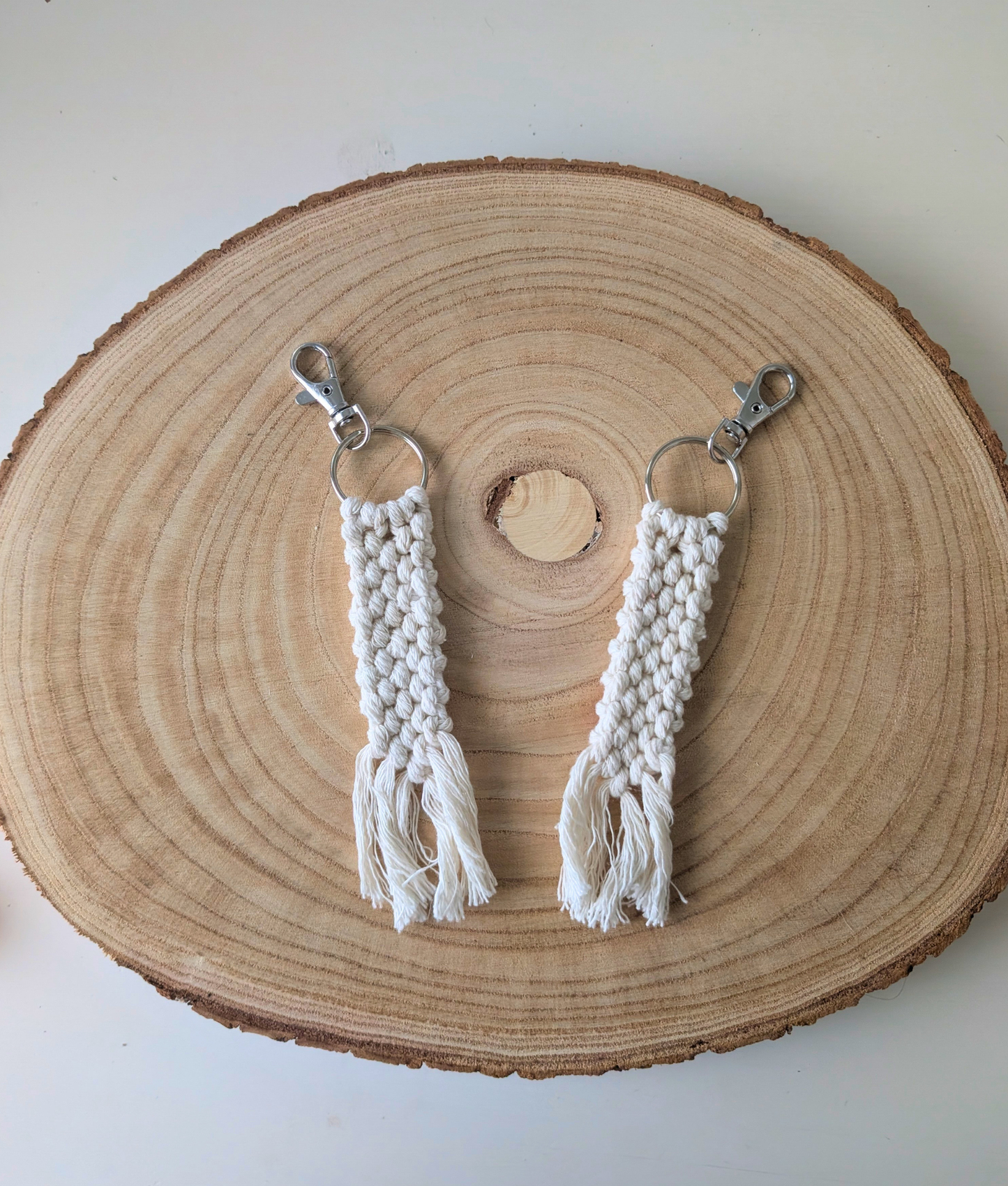 Makramee-Anhänger – Geflochten Pastell Edition