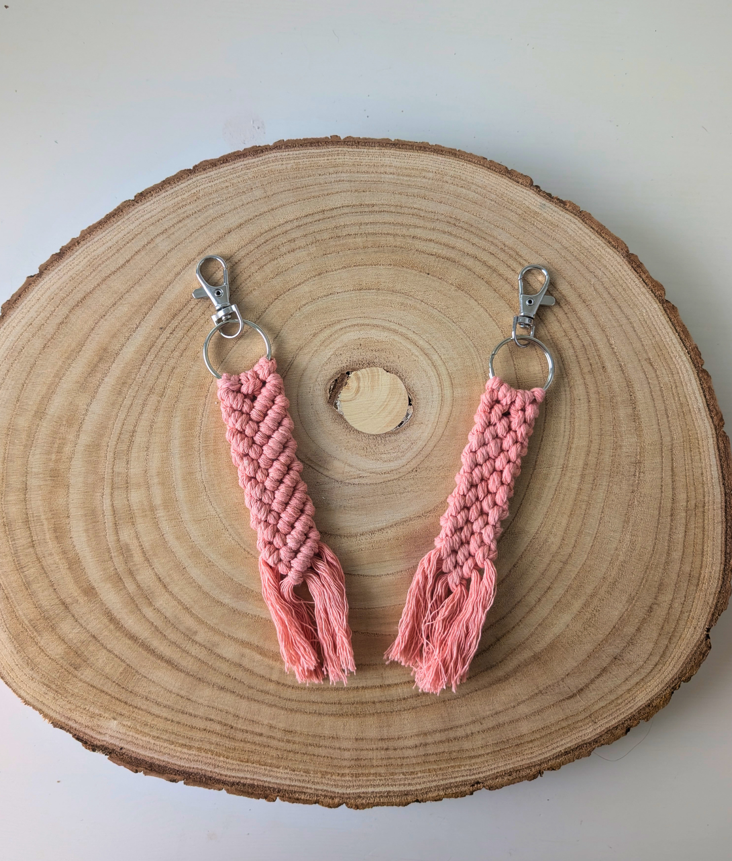 Makramee-Anhänger – Geflochten Pastell Edition