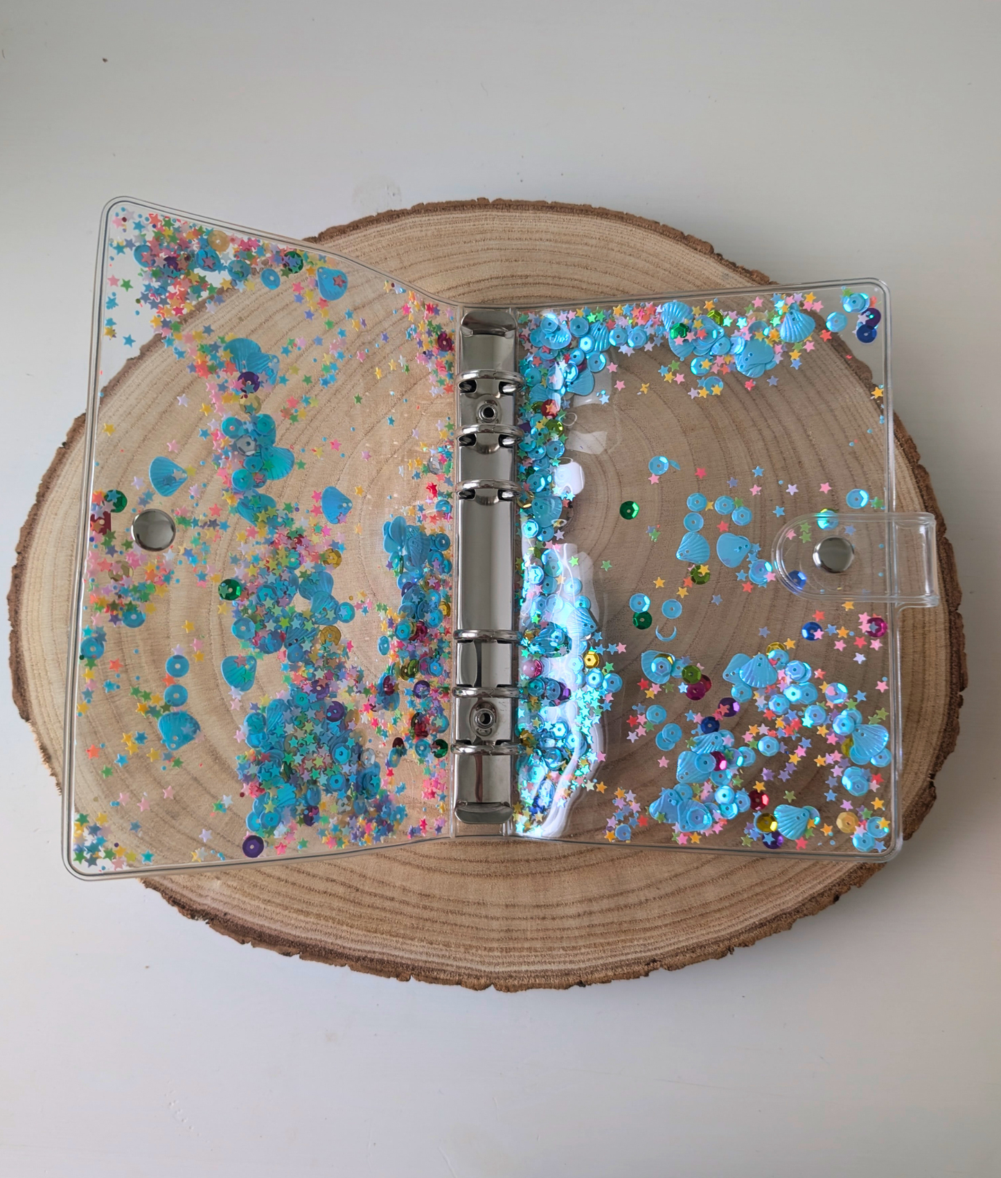 A6 Glitzer-Budgetbinder – Magic Aris Edition (Transparent)